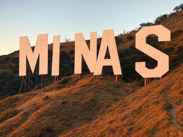 Proyección del cartel con IA. Foto: Grok.