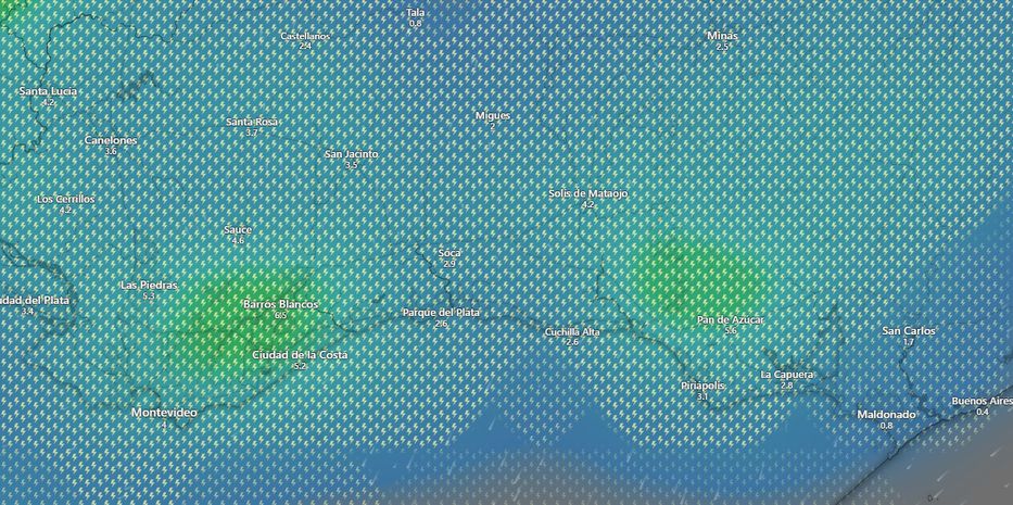 Situación prevista por el modelo ECMWF para las 18:00 horas del miércoles