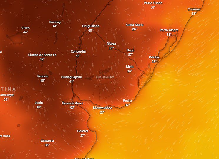 Previsión del modelo GFS para el viernes a las 15:00