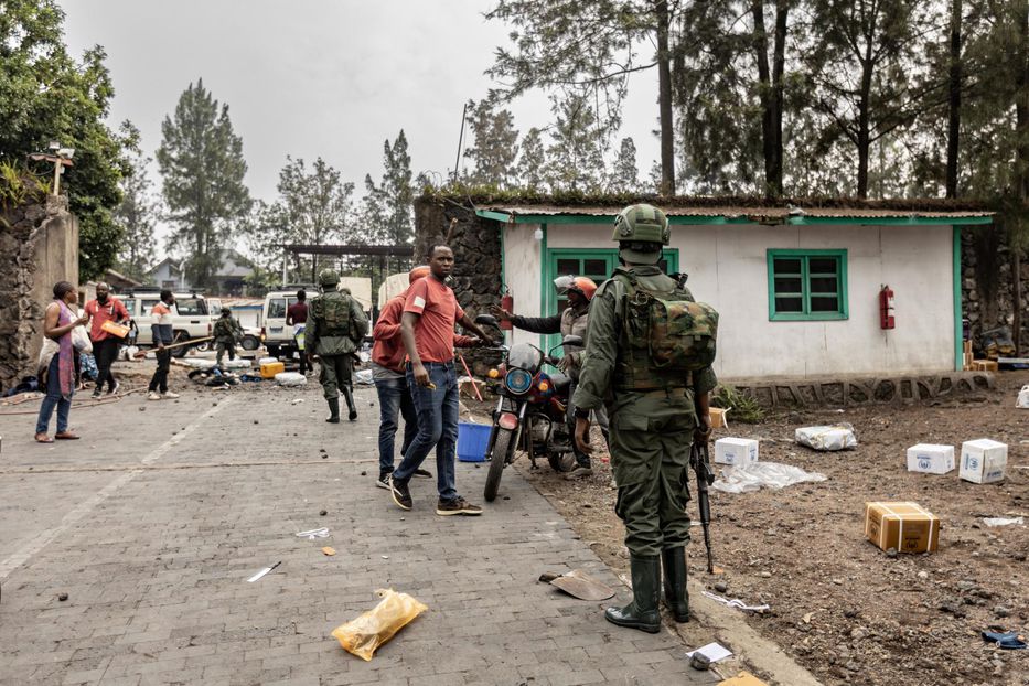 El M23 en las calles de Goma. EFE/EPA/Stringer