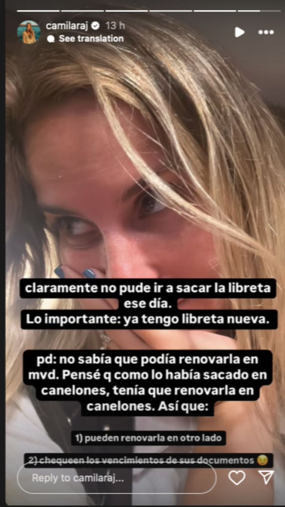 Foto: Instagram/ @camilaraj