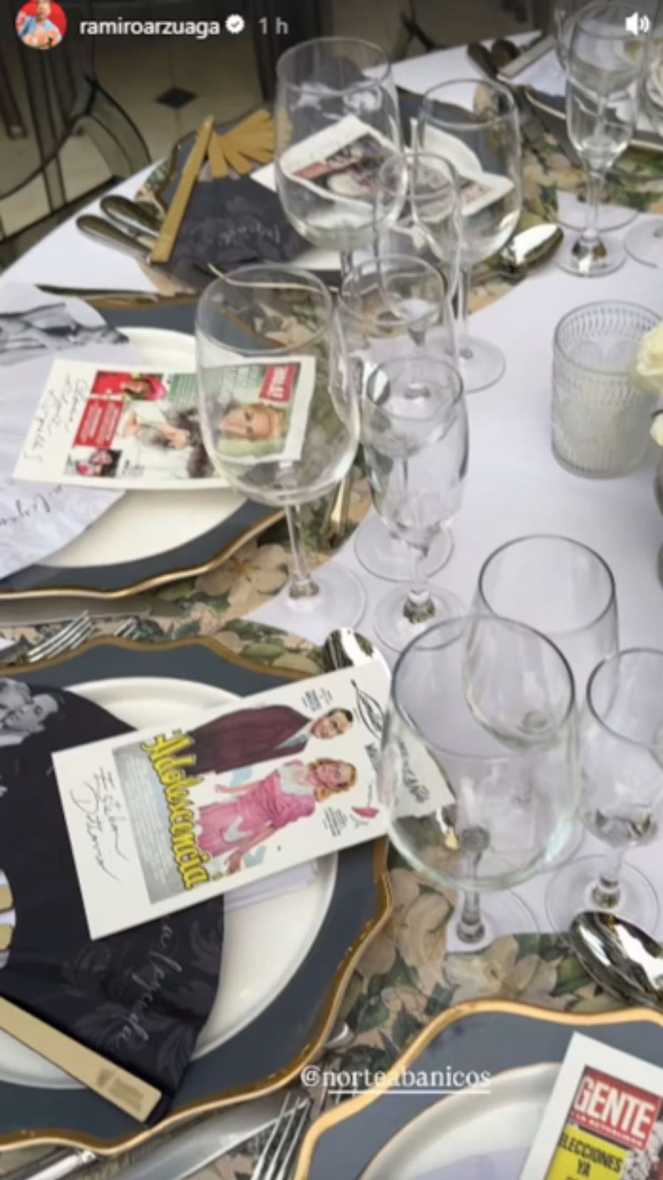 Foto: Historias de Instagram/ @ramiroarzuaga