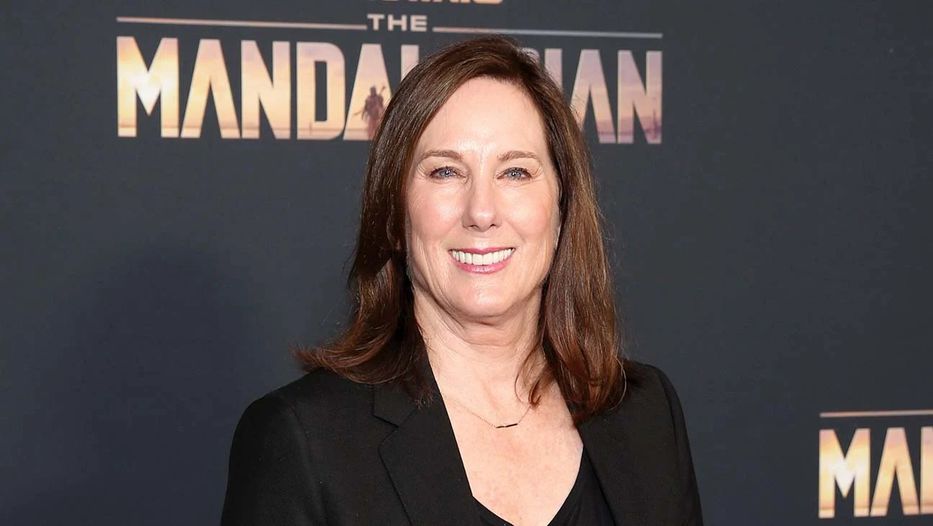 Kathleen Kennedy en el estreno de The Mandalorian (2019). Foto: FandomWire