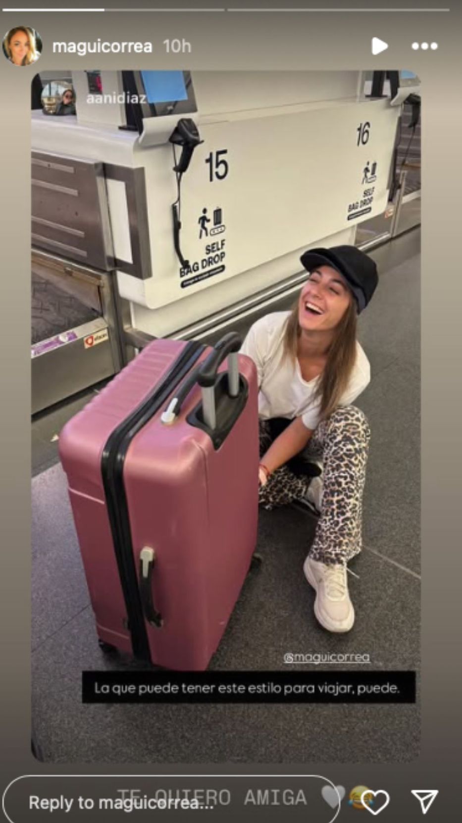 Foto: Historias de Instagram/ @maguicorrea