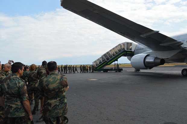Relevo de tropas uruguayas en Congo en 2014. Imagen de archivo. Gerardo Carrasco / Montevideo Portal