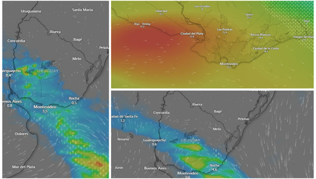 Bufanda, gorro y paraguas
