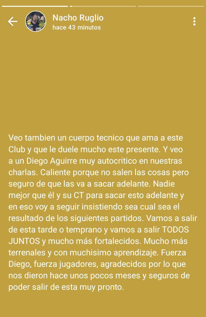 Foto: Estados de WhatsApp de Ignacio Ruglio