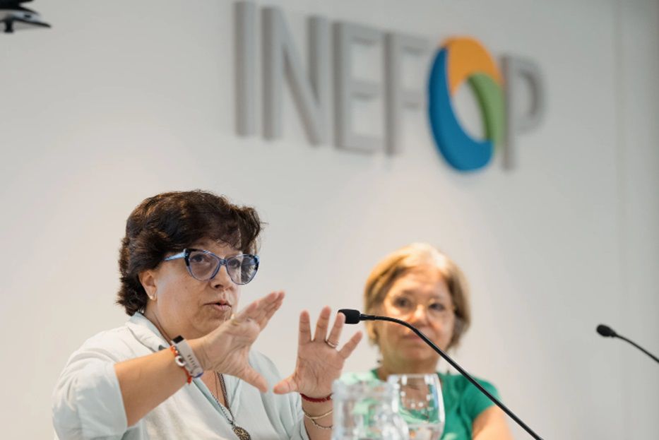 Presentación 2025 del programa. Alicia Maneiro, integrante del consejo directivo de INEFOP, y Mónica Xavier, directora de Inmujeres. Foto: cedida a Montevideo Portal