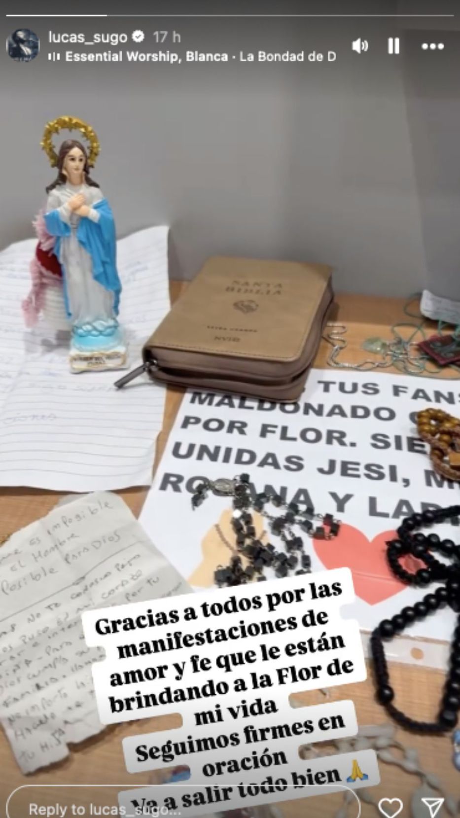 Foto: Historias de Instagram/ @lucas_sugo