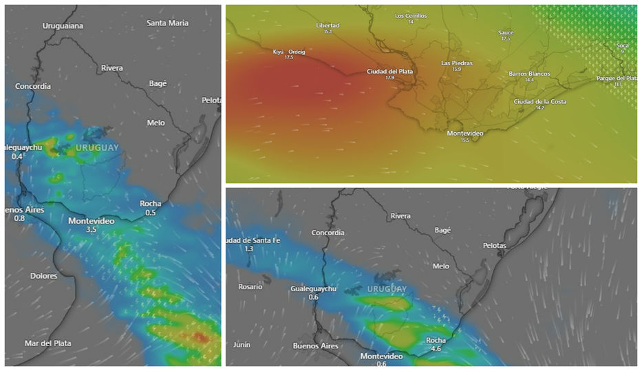 Bufanda, gorro y paraguas