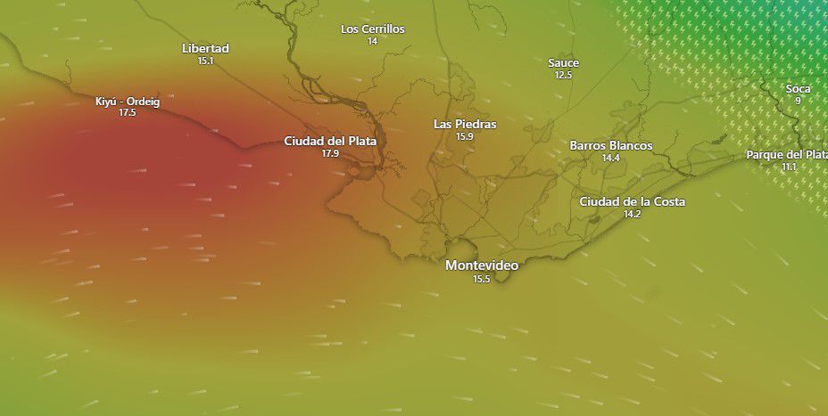 Proyección ICON para el sábado a las 04:00