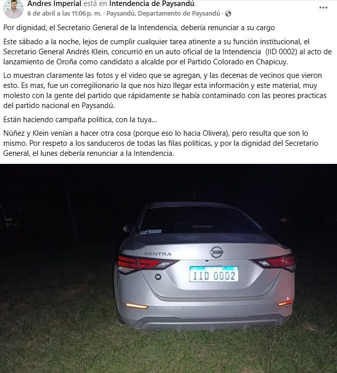 Captura de Facebook