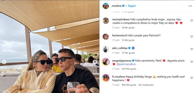 Foto: Captura Instagram Muslera