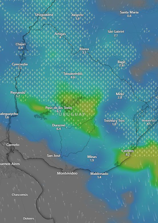 Modelo ICON miércoles a las 09:00