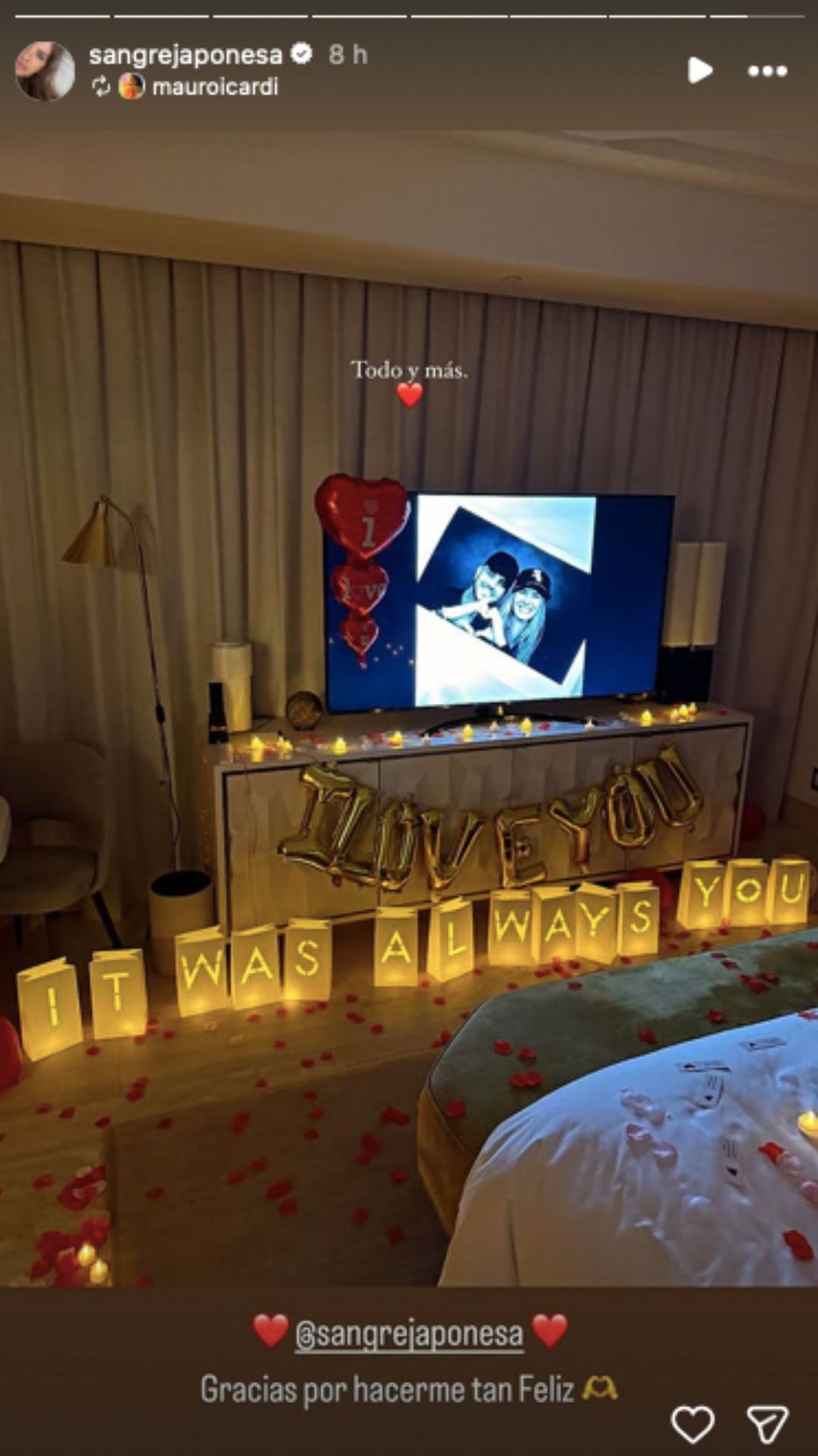 Foto: Historias de Instagram/ @sangrejaponesa