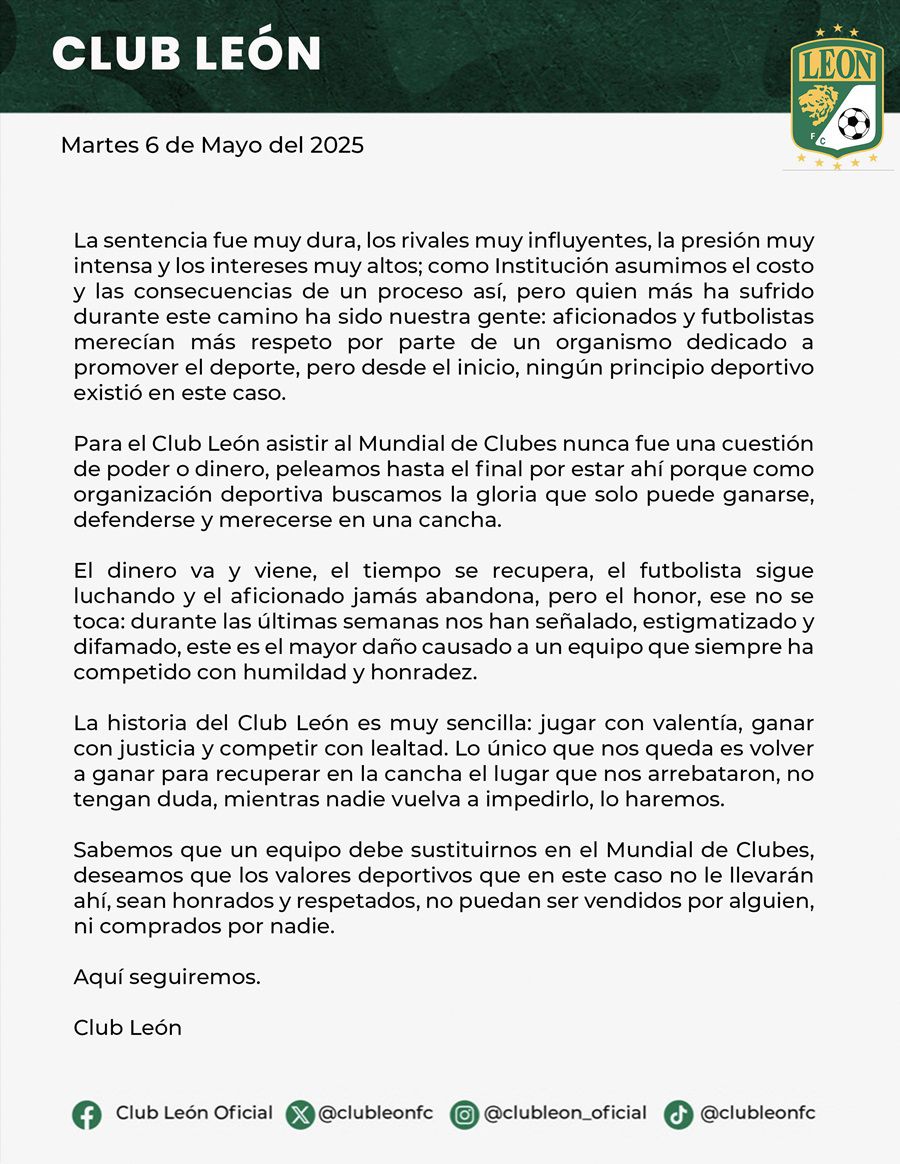 Foto: @clubleonfc