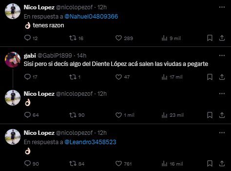 Foto: X / @nicolopezof