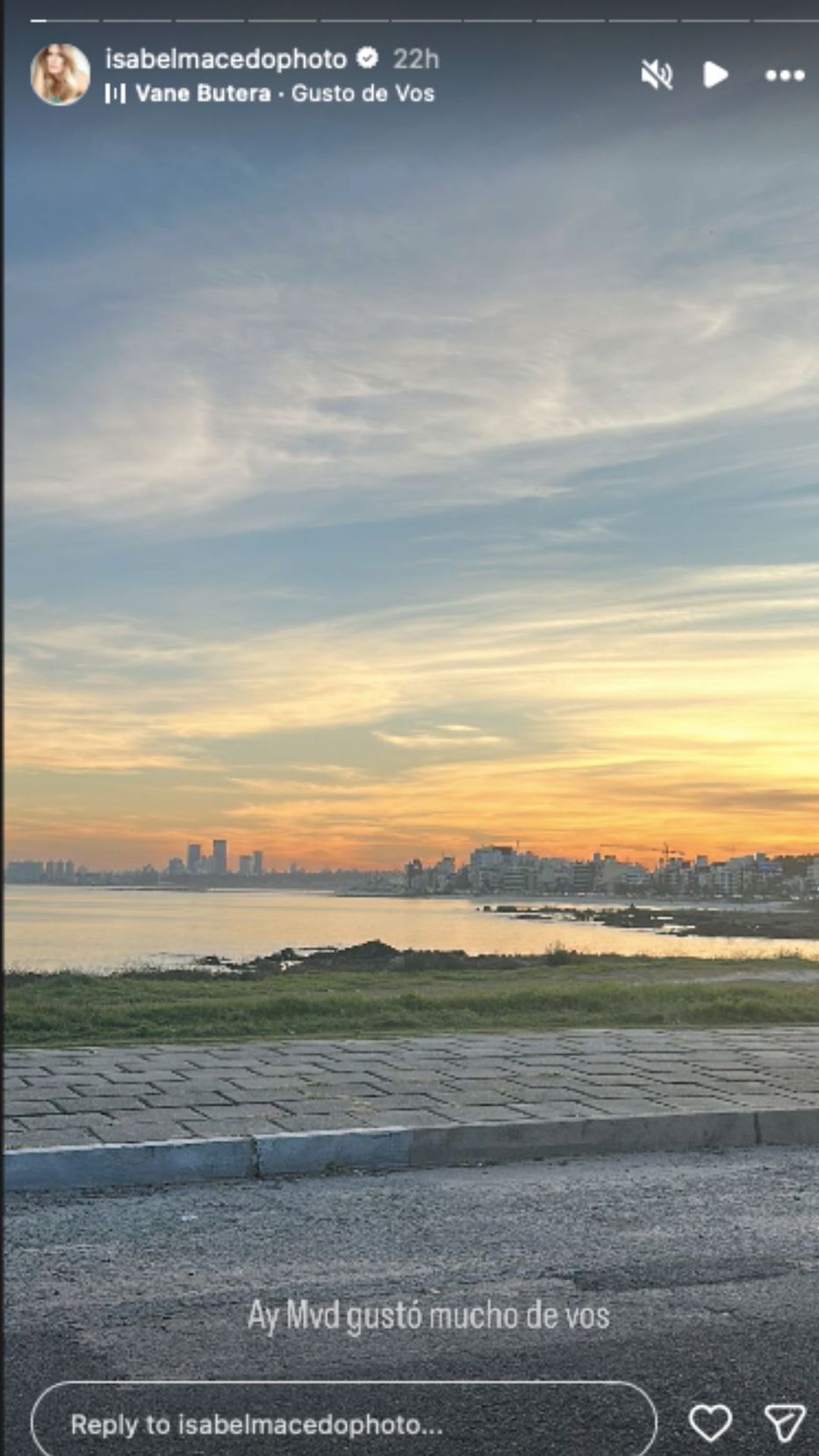 Foto: Historias de Instagram/ @isabelmacedophoto
