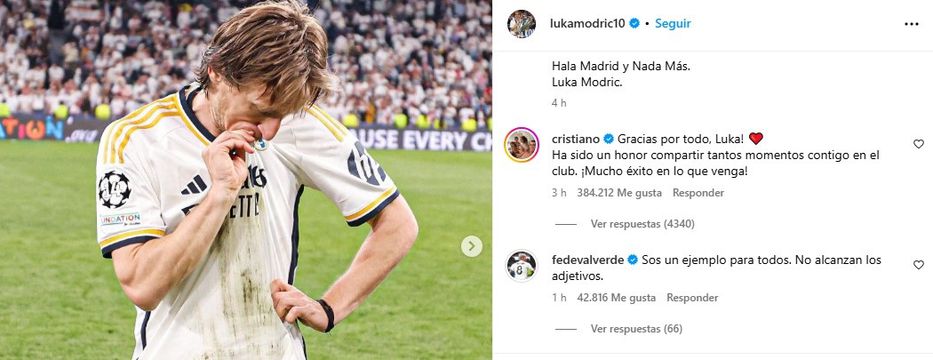 Foto: Instagram @lukamodric10