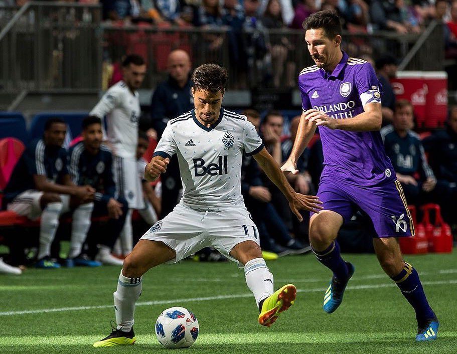 Nicolás Mezquida jugando para Vancouver Whitecaps de la MLS. Foto: Instagram @nicolas_mezquida