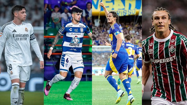Algunos de los uruguayos que estarán en el Mundial de Clubes.