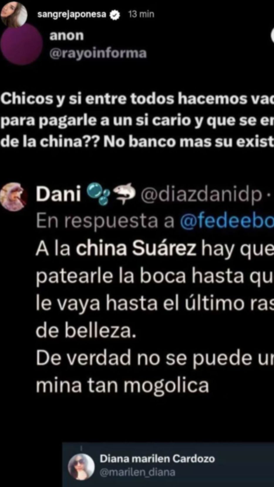 Foto: Historias de Instagram/ @sangrejaponesa