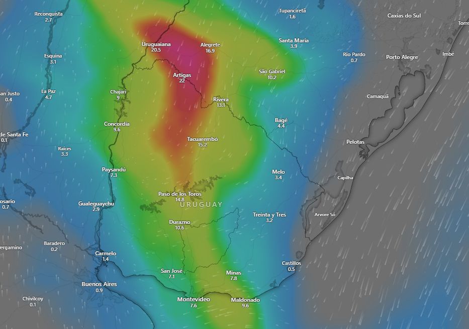 GFS sábado a las 09:00