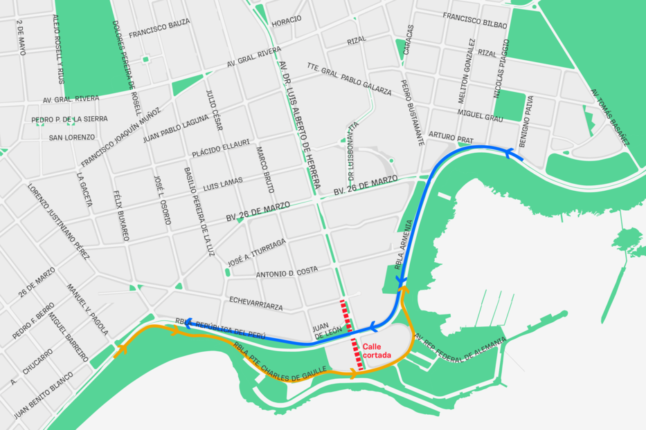 Segundo tramo. Foto: Intendencia de Montevideo