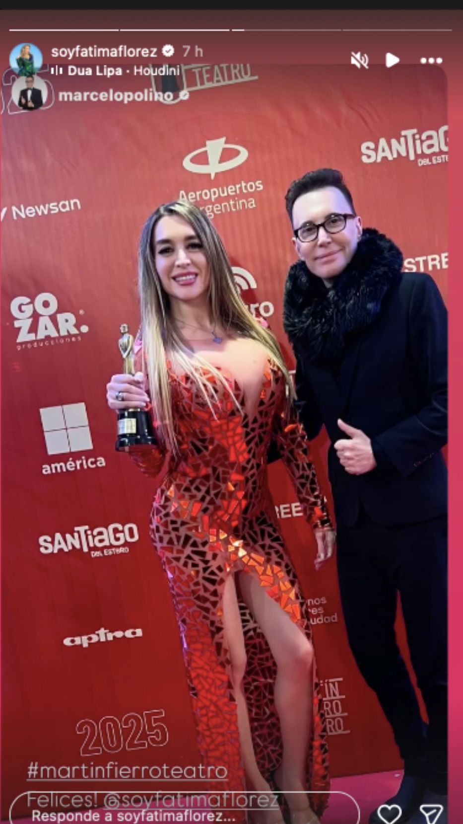 Foto: Historias de Instagram/ @soyfatimaflorez