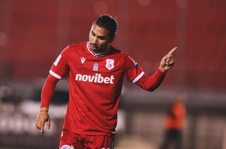 Maximiliano Moreira para Panserraikos. Foto: Instagram @chinomoreira.6