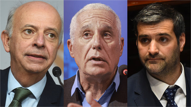 García, Negro y Martinelli. Fotos: FocoUy / Dante Fernández / Gastón Britos