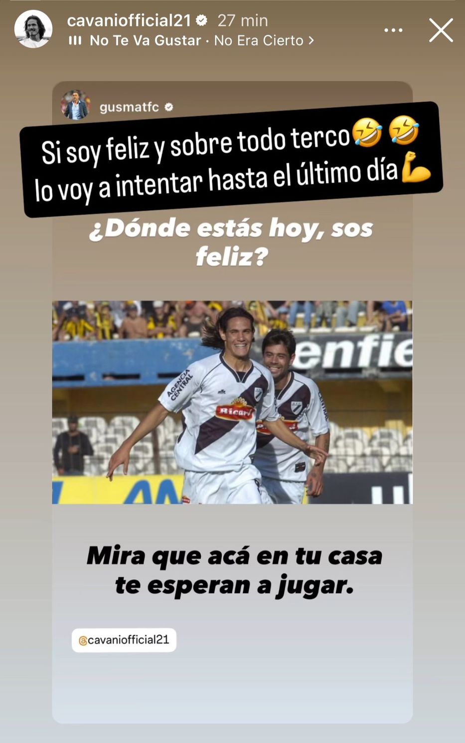 Foto: Instagram @cavaniofficial21