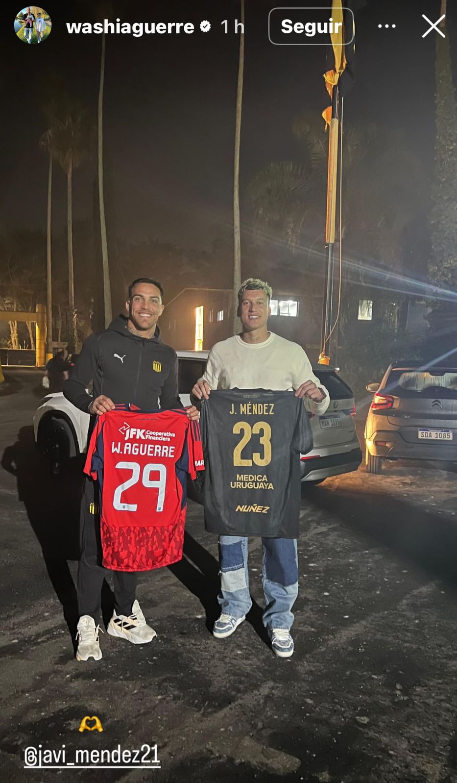 Historia de Instagram / Washington Aguerre