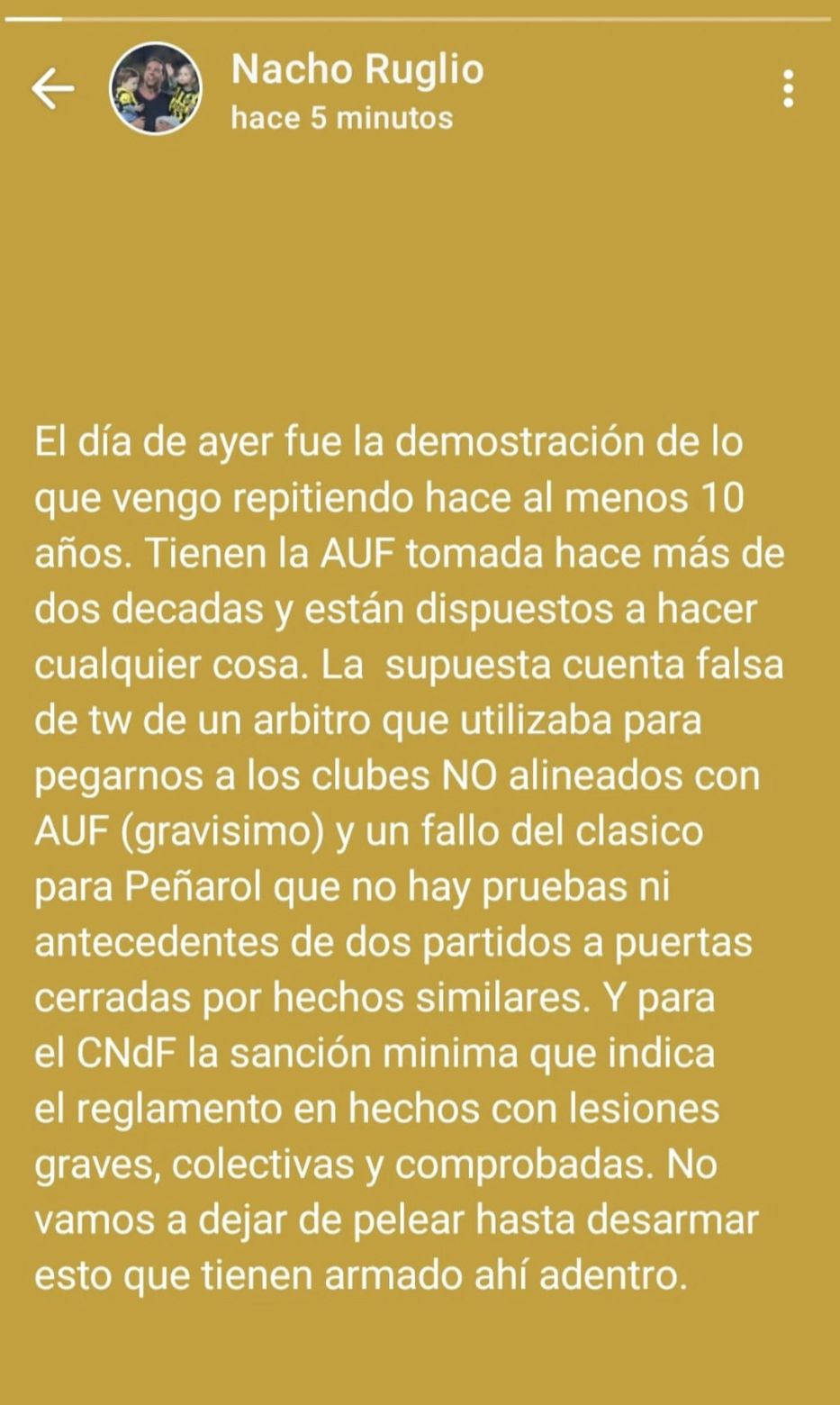 Foto: Captura Whatsapp