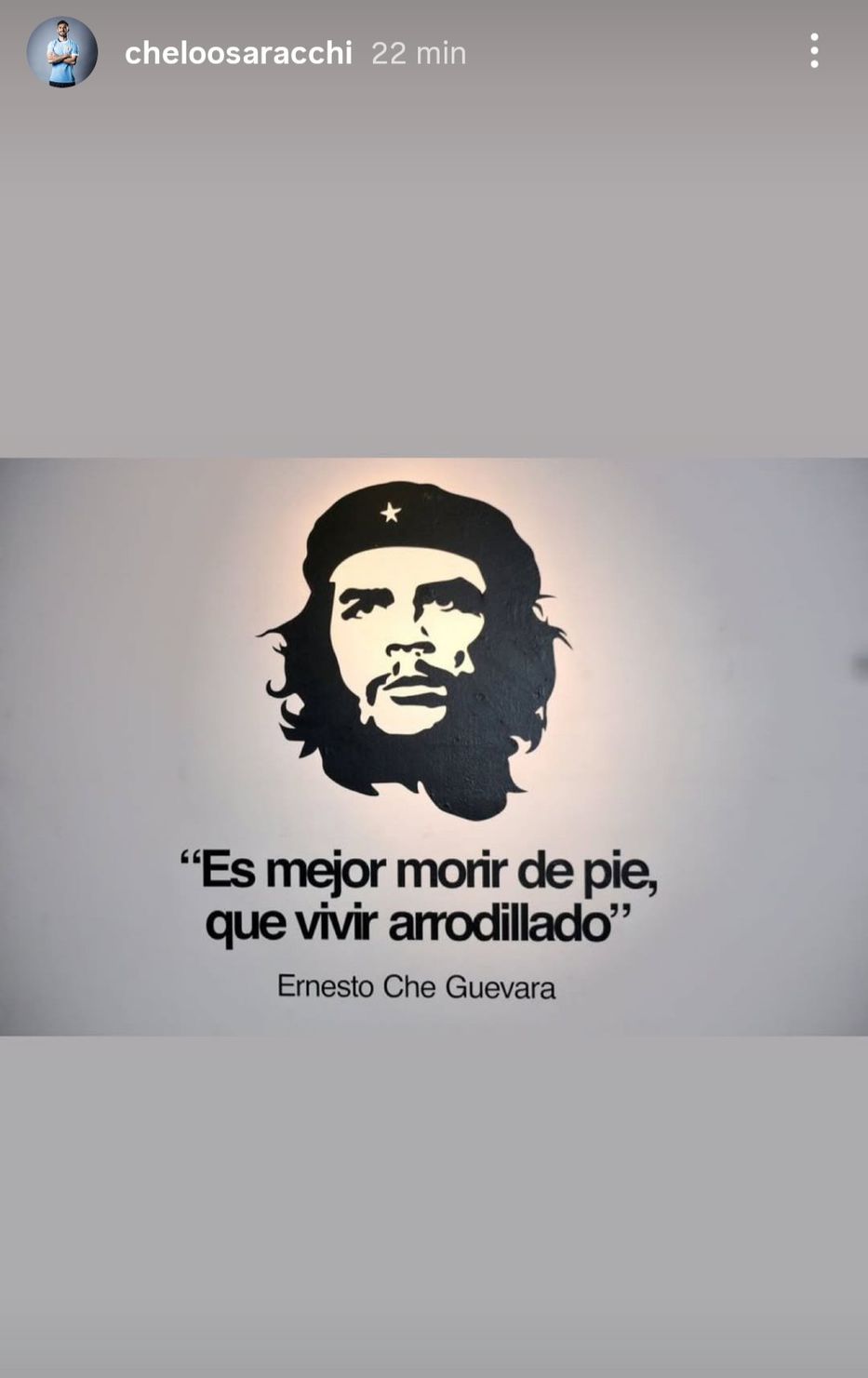 Foto: Instagram @cheloosaracchi