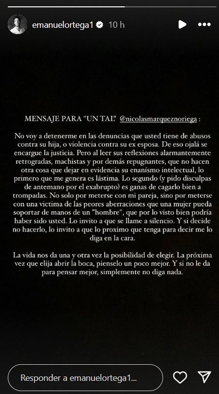 Foto: Emanuel Ortega en Instagram