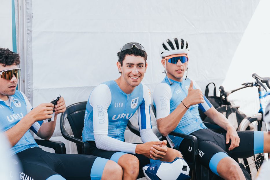 Parado en los pedales