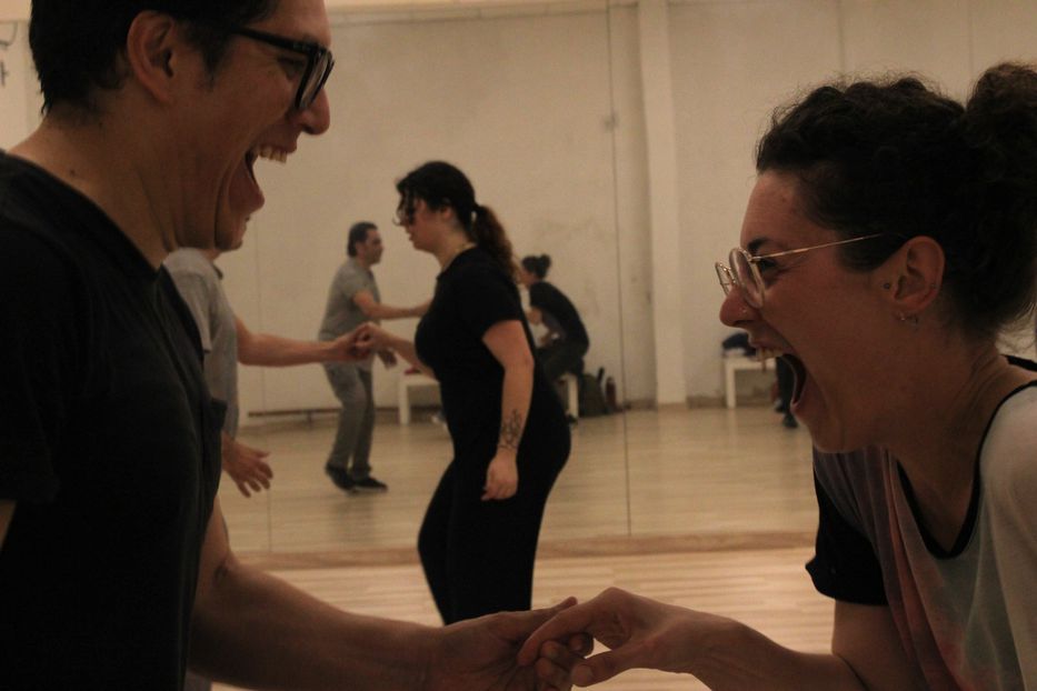 Clase de lindy hop. Foto: Andrea Zabotinsky