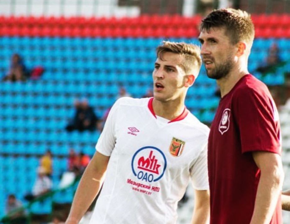 Bruno Lemiechevsky jugando en Slavia Mozyr de Bielorrusia. Foto: Instagram @brunolm24
