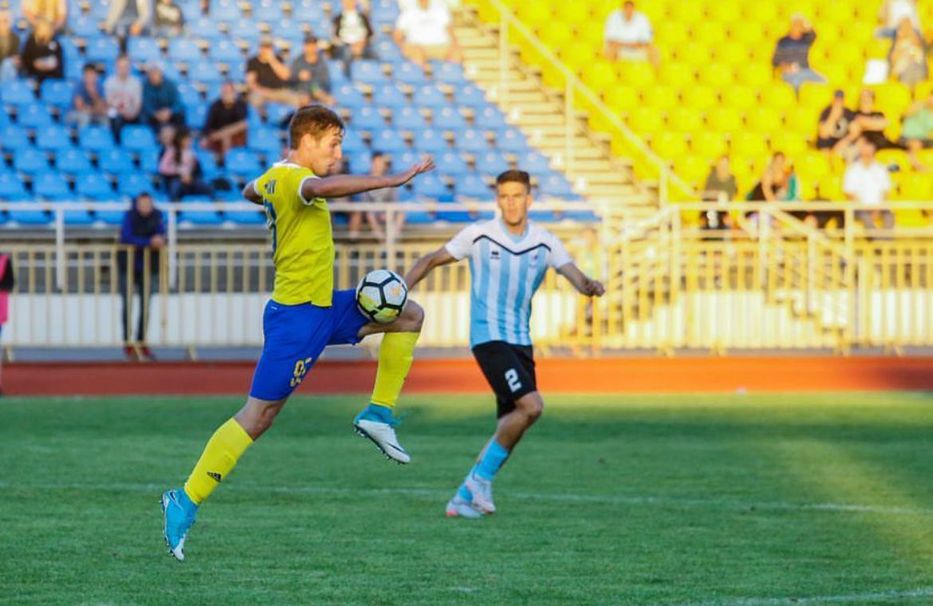 Bruno Lemiechevsky jugando en FK Atlantas Klaipeda de Lituania. Foto: Instagram @brunolm24