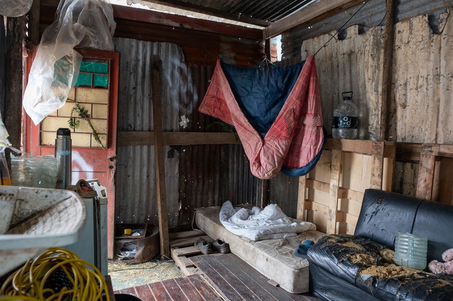 En el stand se muestra de forma muy representativa esa transición del antes y después de Rancho Cero.