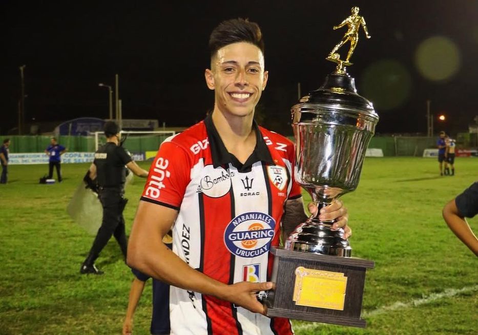 Paolo Dantaz jugando para la selección de Salto. Foto: Instagram @pao10dantaz