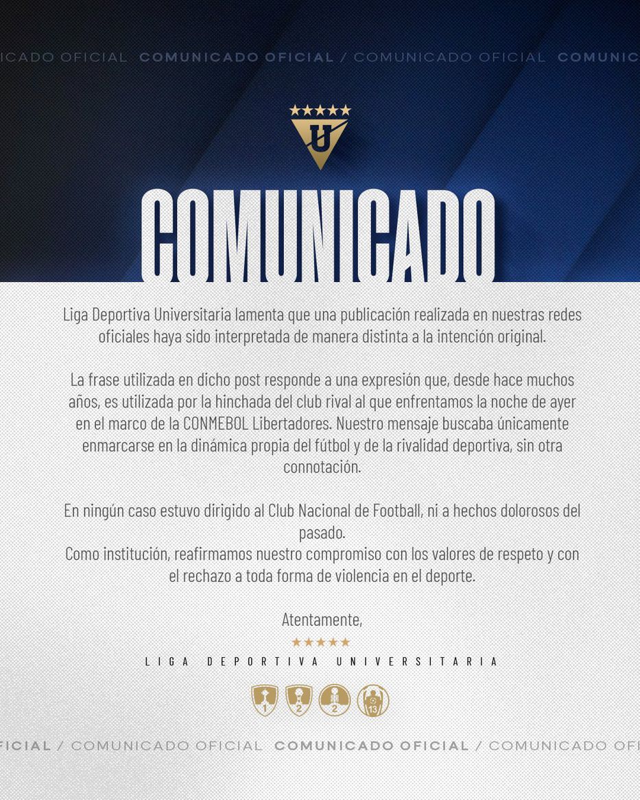 Foto: @LDU_Oficial