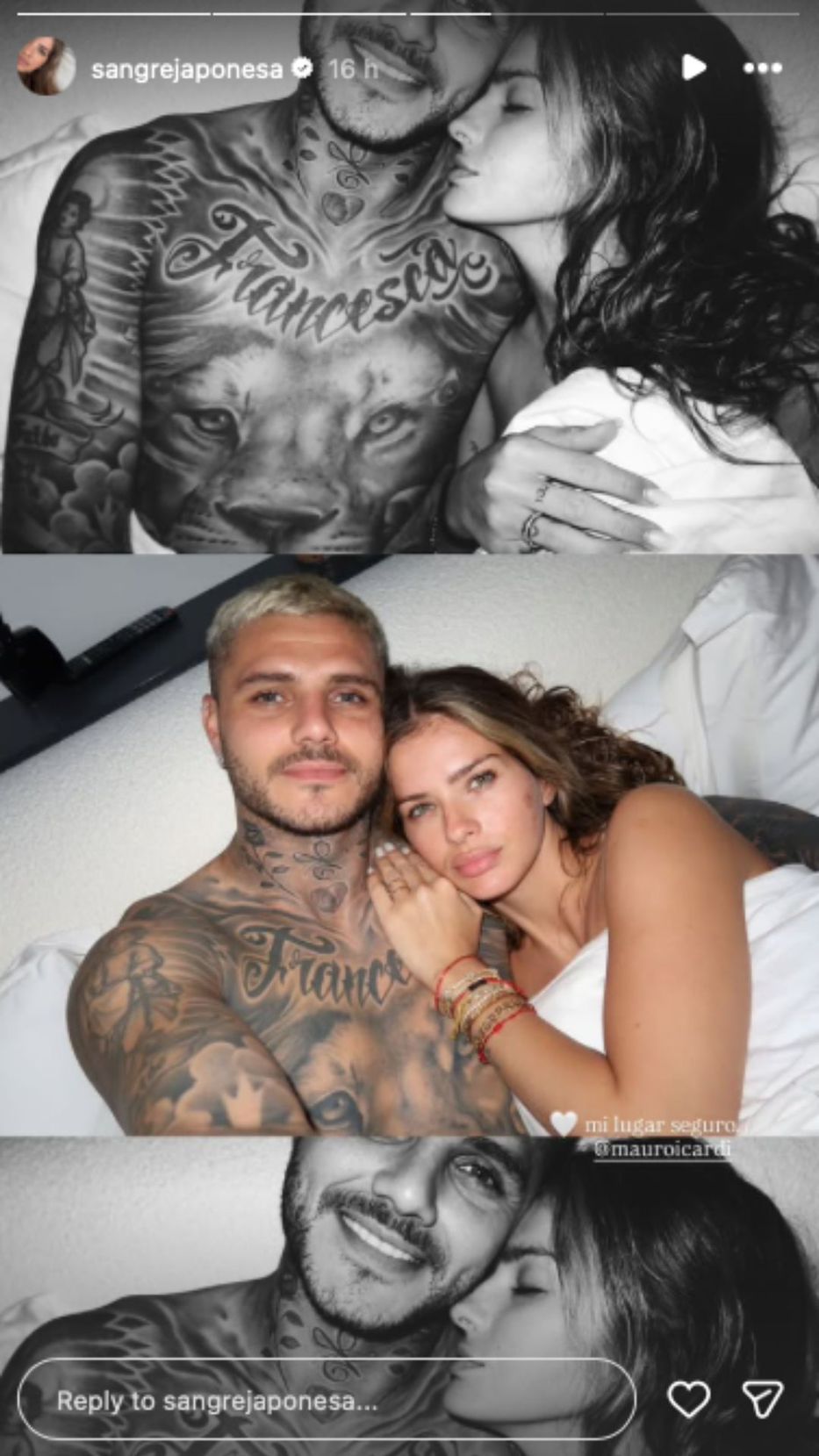 Foto: Historias de Instagram/ @sangrejaponesa