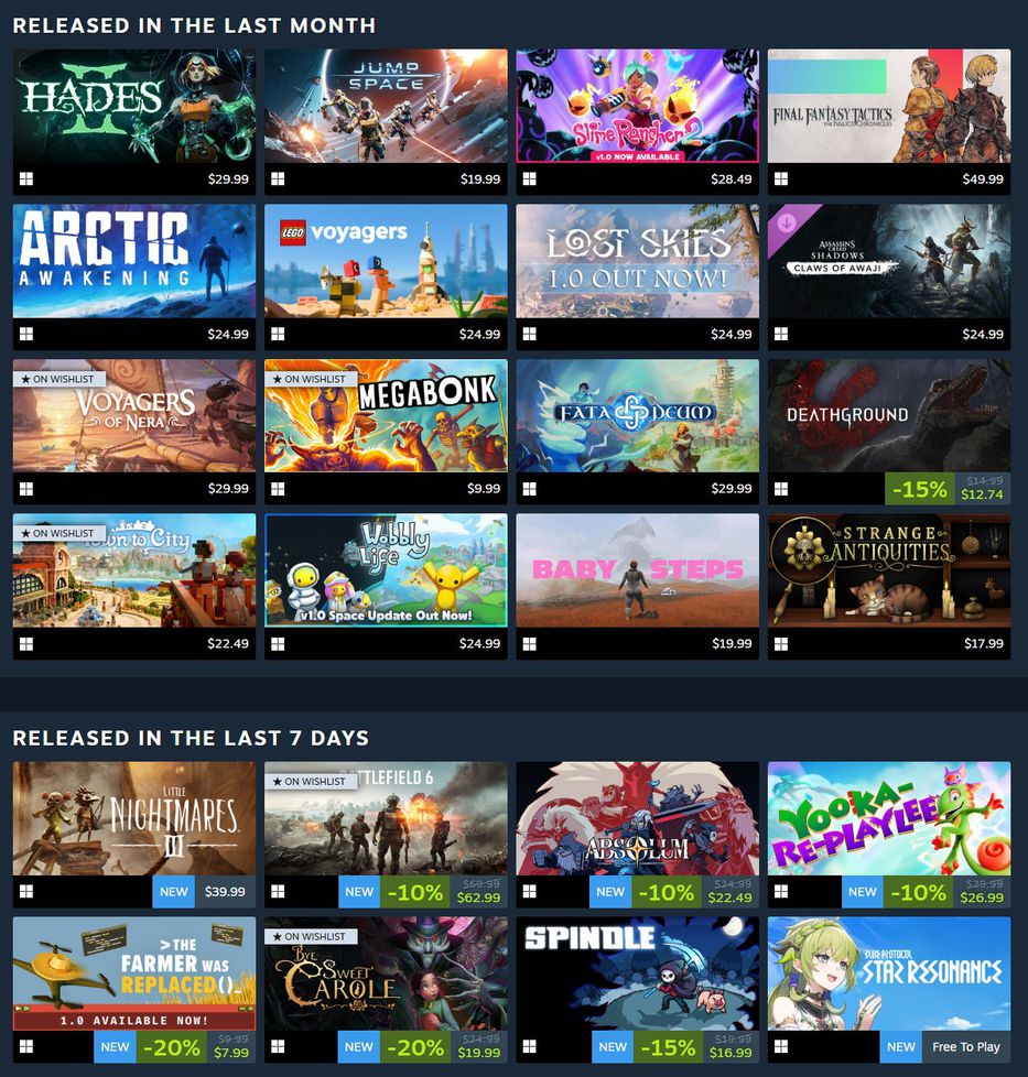 Steam lanzó calendario personalizado para descubrir juegos nuevos y próximos  lanzamientos