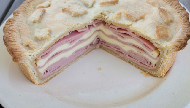 Torta de jamón y queso