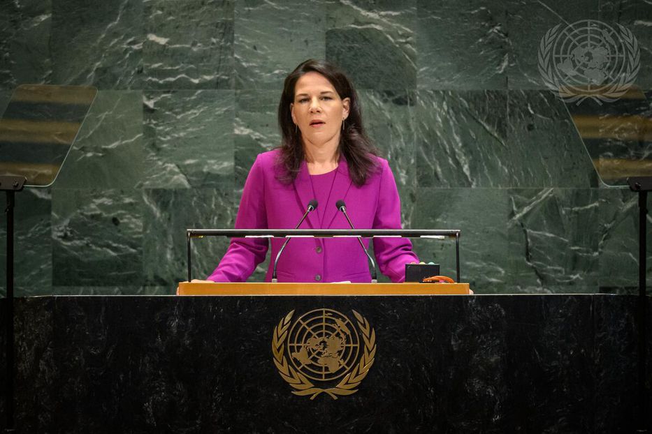 Annalena Baerbock, presidenta de la Asamblea General. Foto: ONU