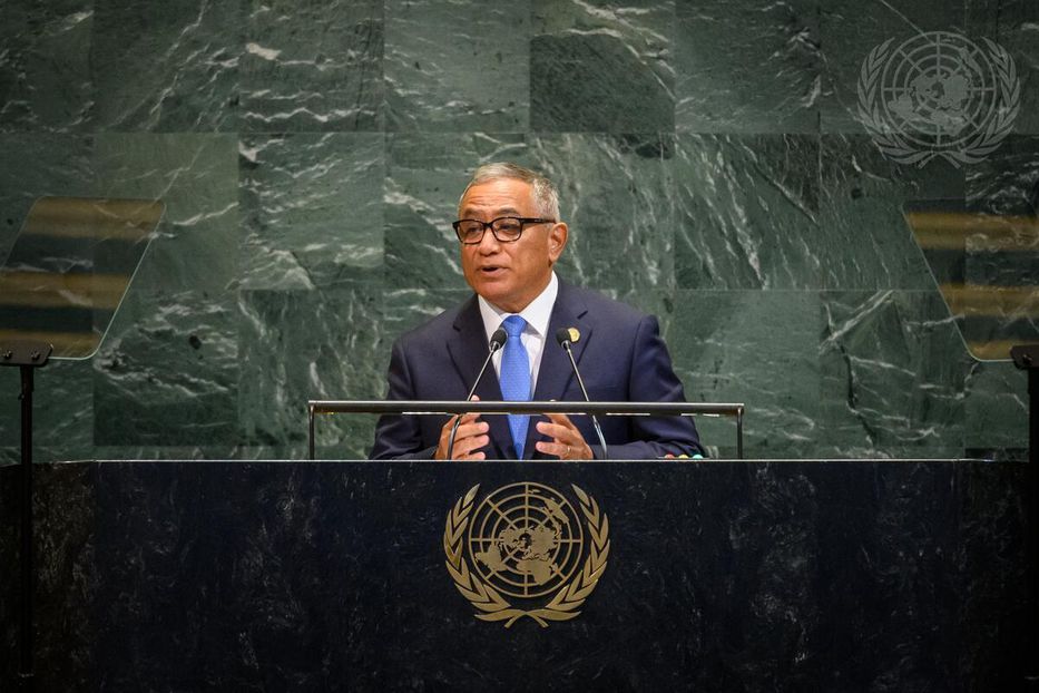 John Briceño, primer ministro de Belice. Foto: ONU