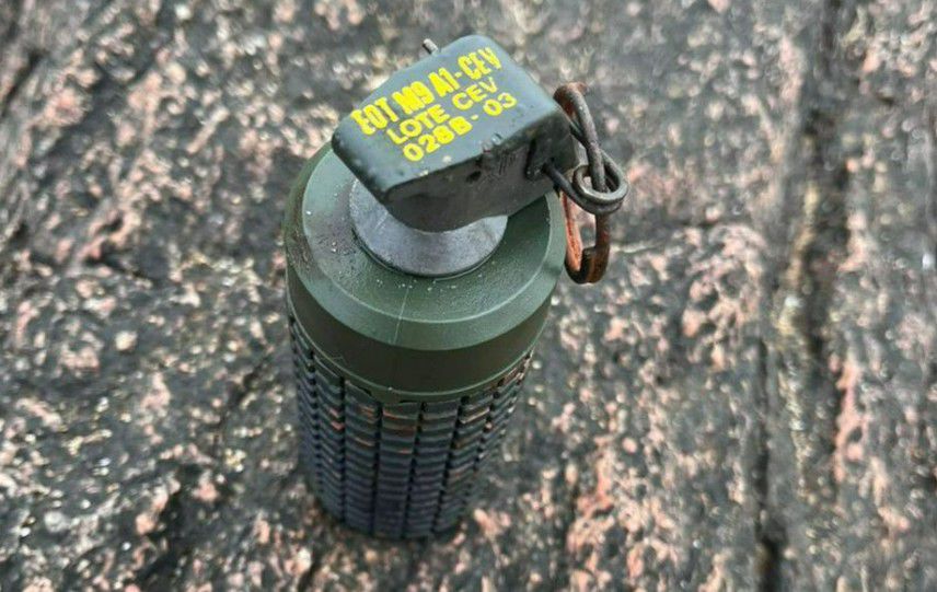 La granada encontrada hace un mes