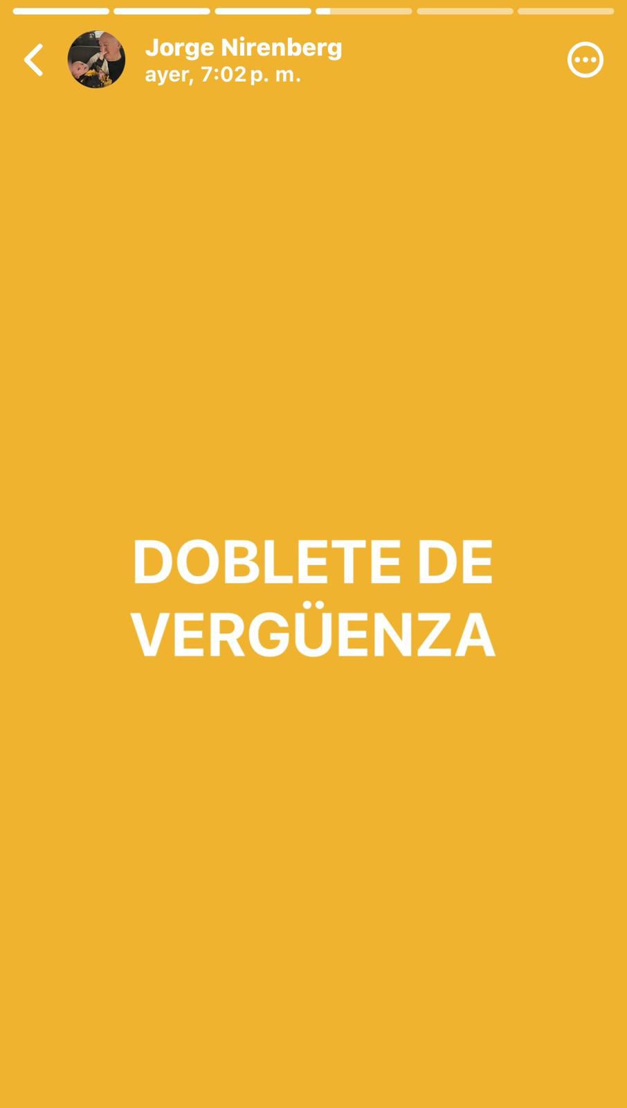 estado de WhatsApp / Jorge Nirenberg